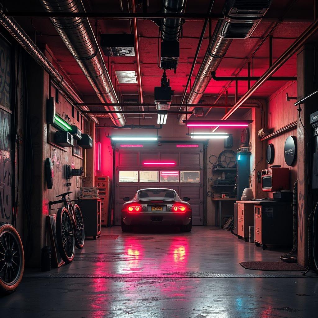 Cyberpunk Garage design example 2