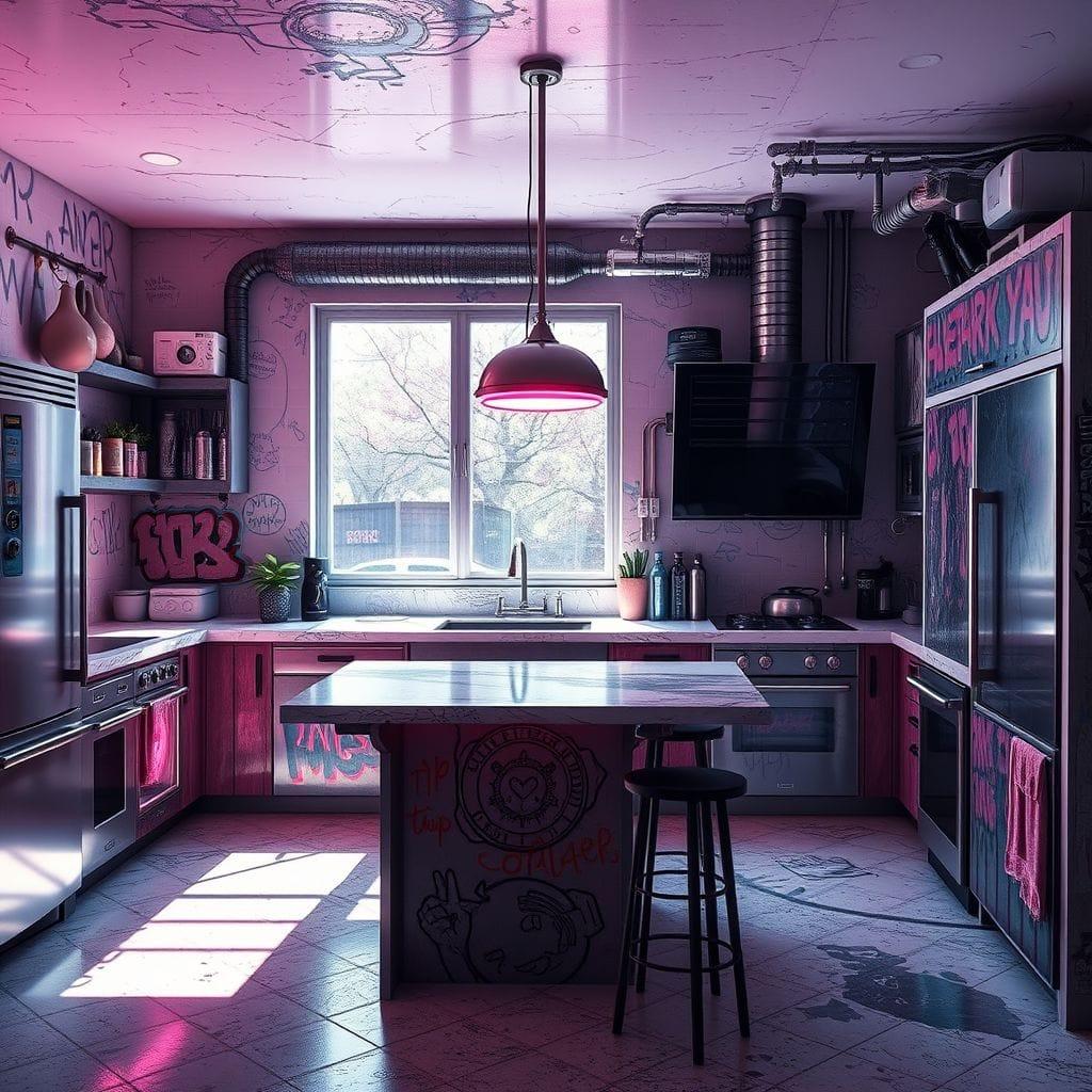 Cyberpunk Kitchen design example 4