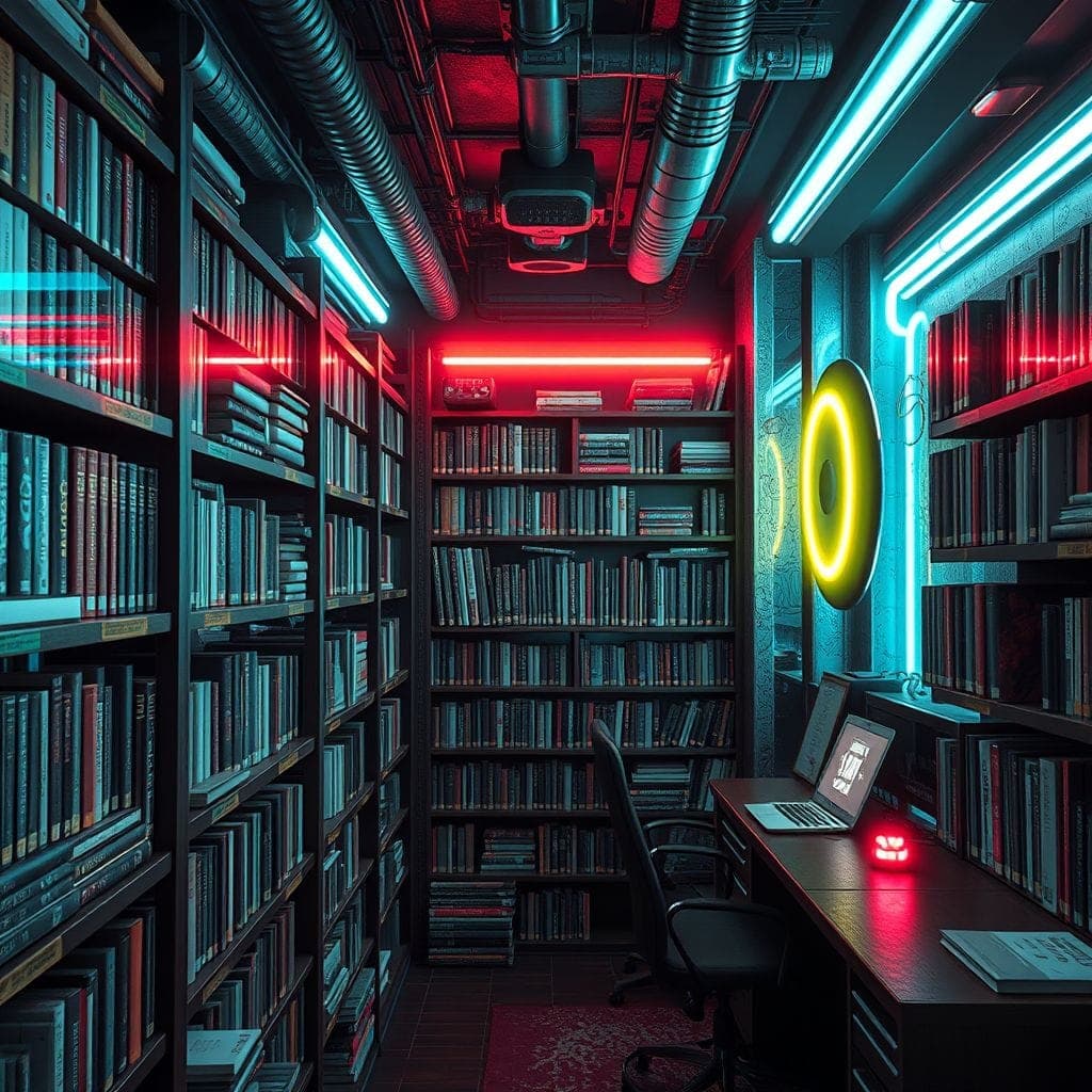 Cyberpunk Library design example 2