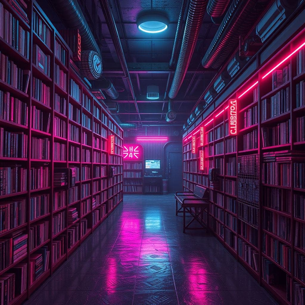 Cyberpunk Library design example 3