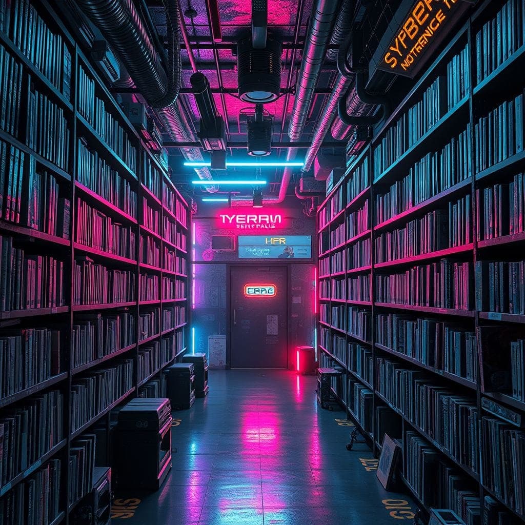 Cyberpunk Library design example 4