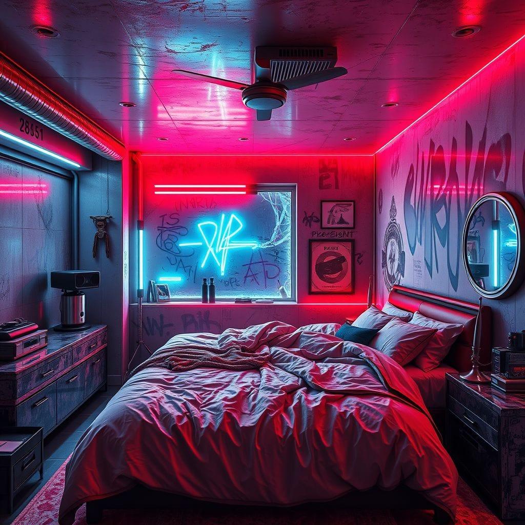Cyberpunk Master Bedroom design example 2
