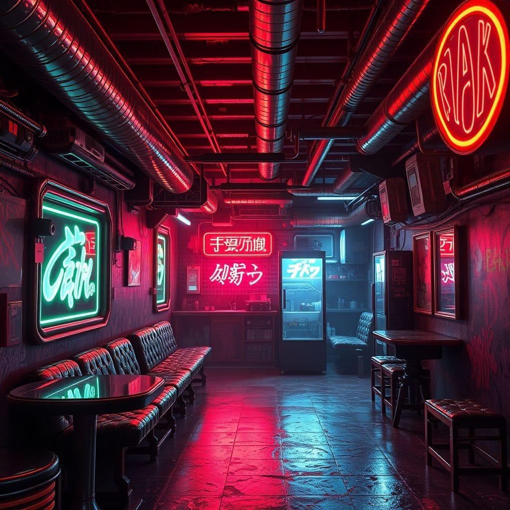 Cyberpunk Onsen design example 4