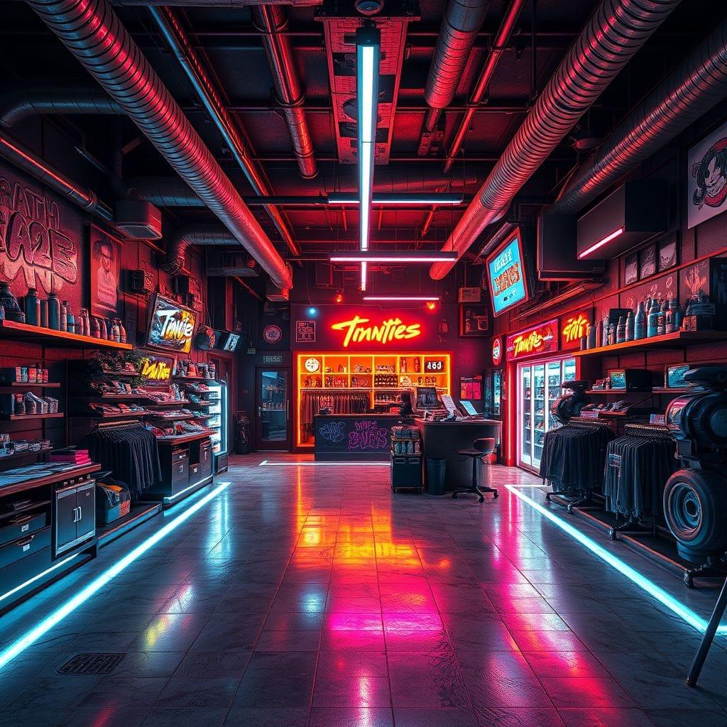 Cyberpunk Store design example 2