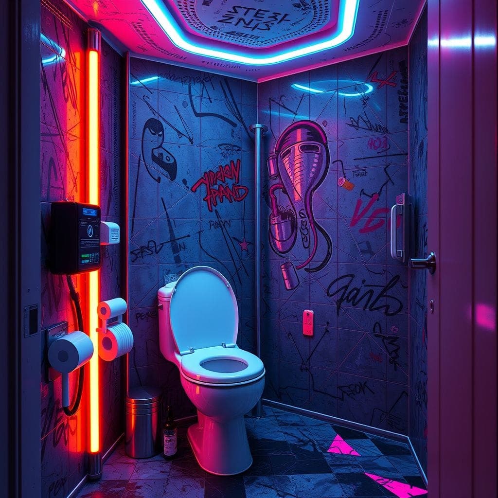 Cyberpunk Toilet design example 3