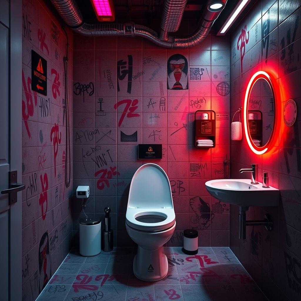 Cyberpunk Toilet design example 4