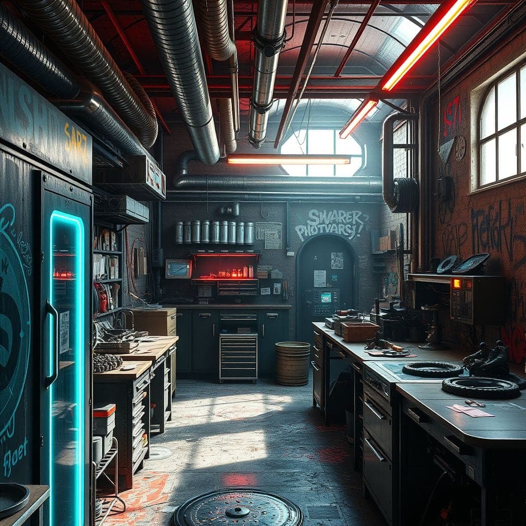 Cyberpunk Workshop design example 3