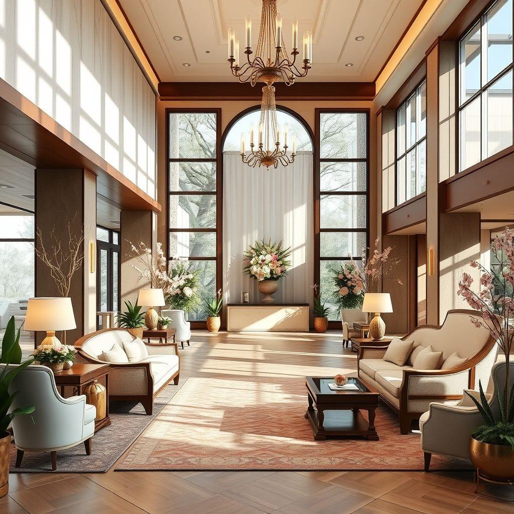 Easter Hotel Lobby design example 1