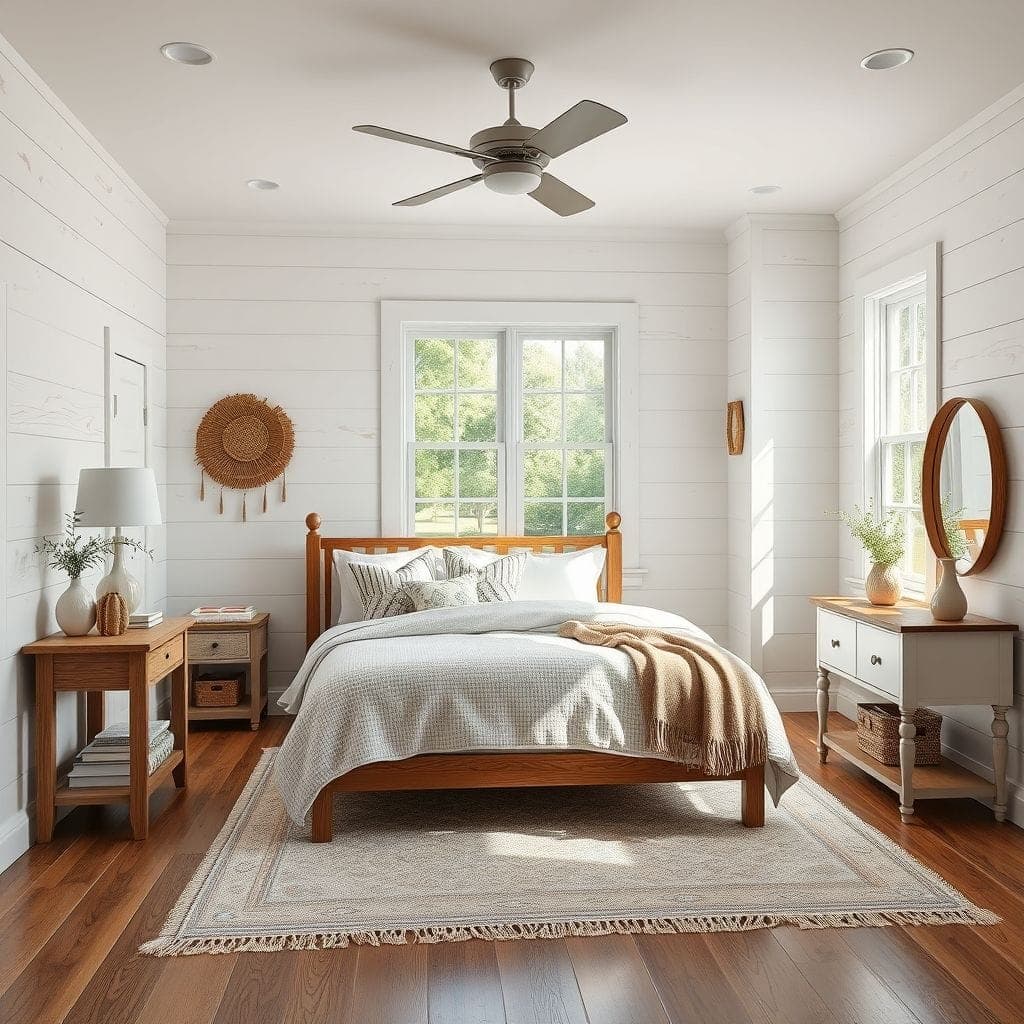 Farmhouse Bedroom design example 3