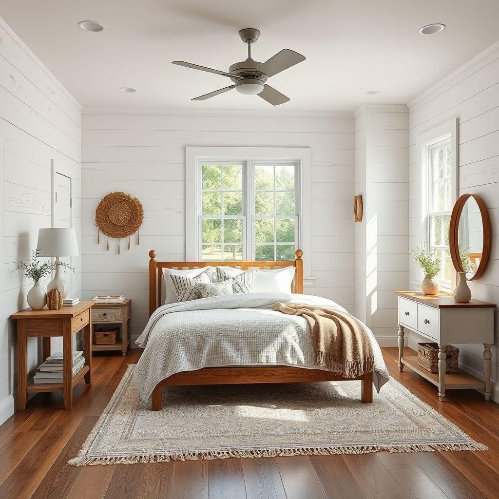 Farmhouse Bedroom design example 3