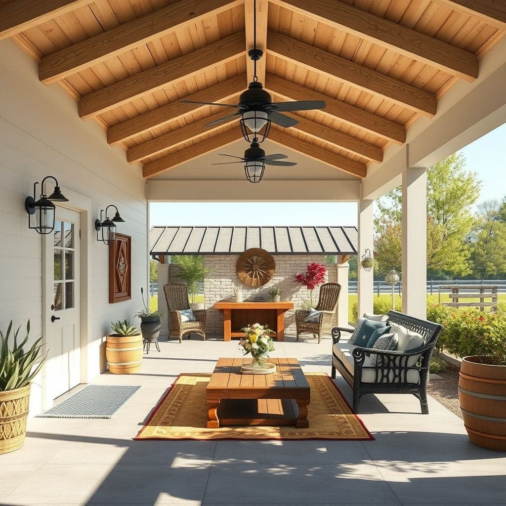 Farmhouse Carport design example 4