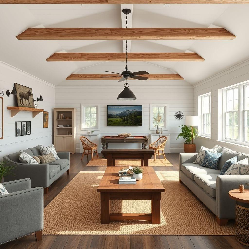 Farmhouse Game Room design example 2