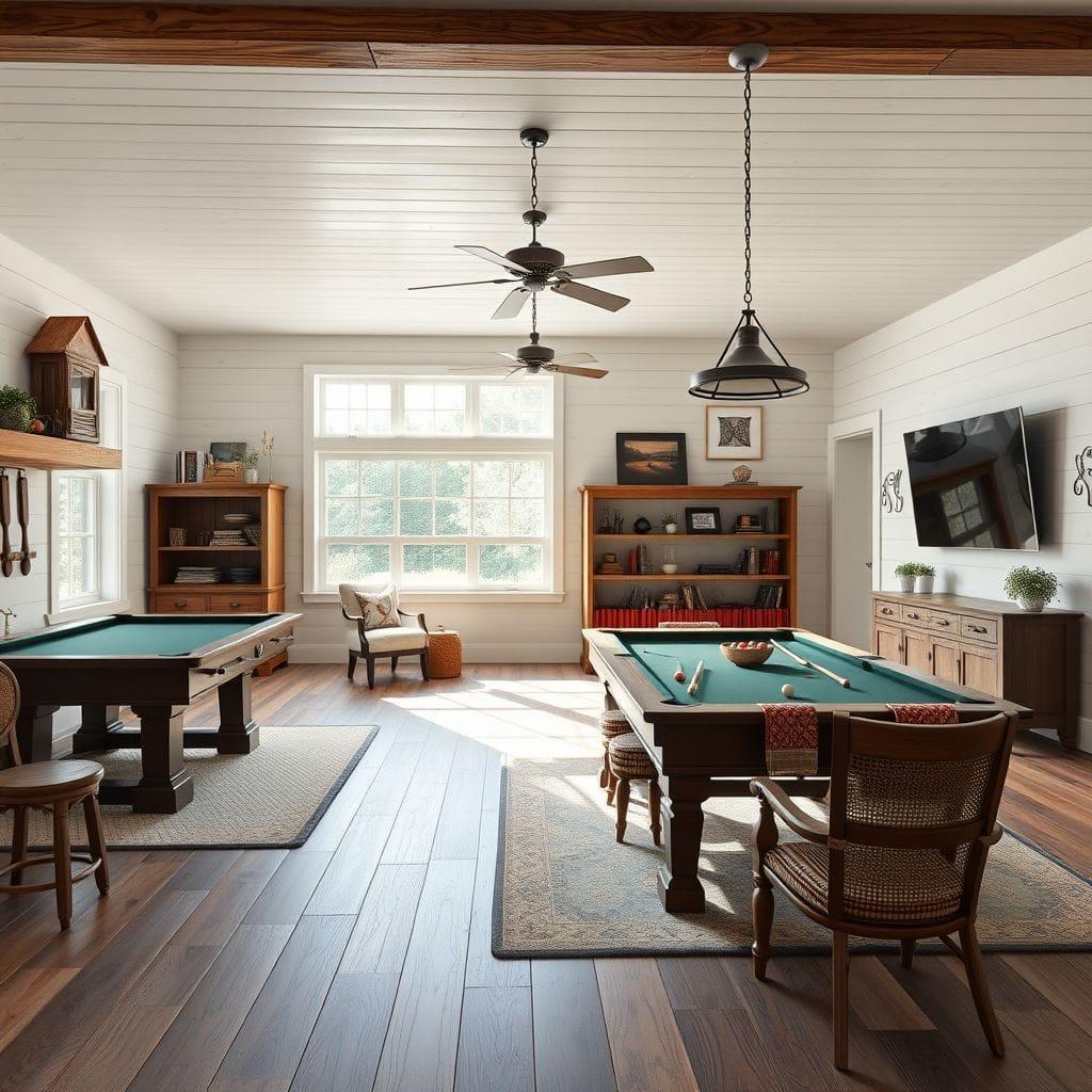 Farmhouse Game Room design example 3