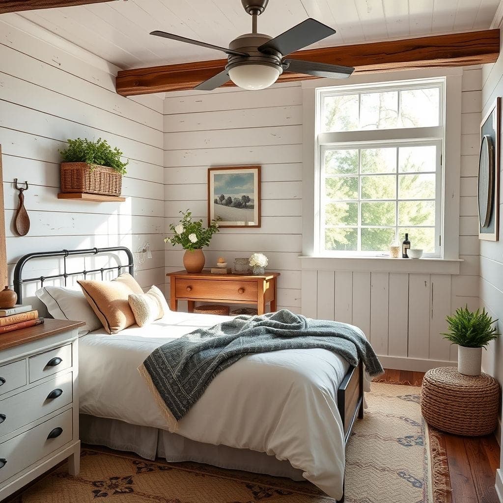 Farmhouse Guest Room design example 4
