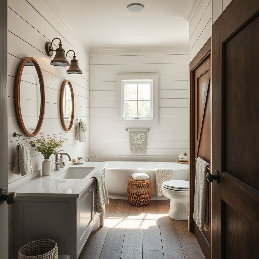 Farmhouse Hotel Bathroom design example 1