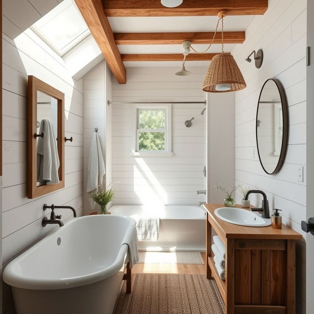 Farmhouse Hotel Bathroom design example 4