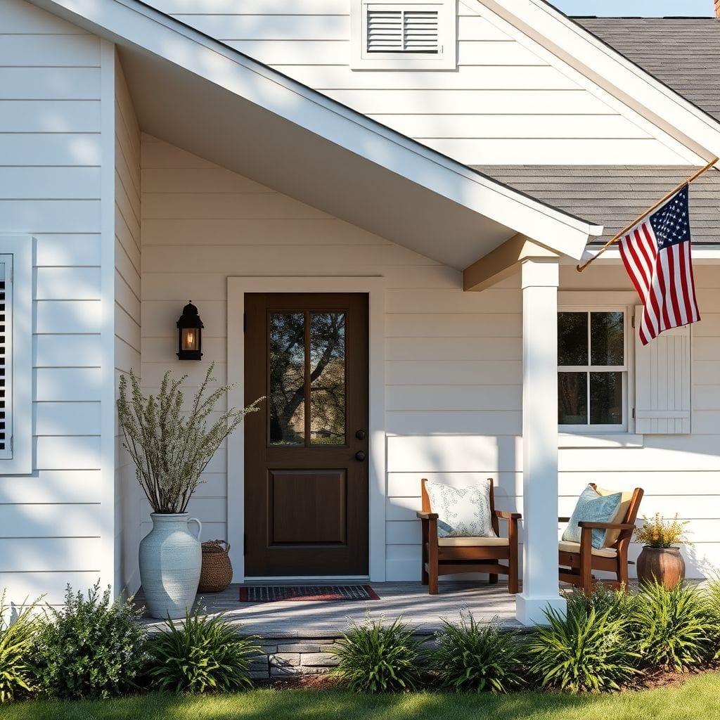 Farmhouse House Exterior design example 4