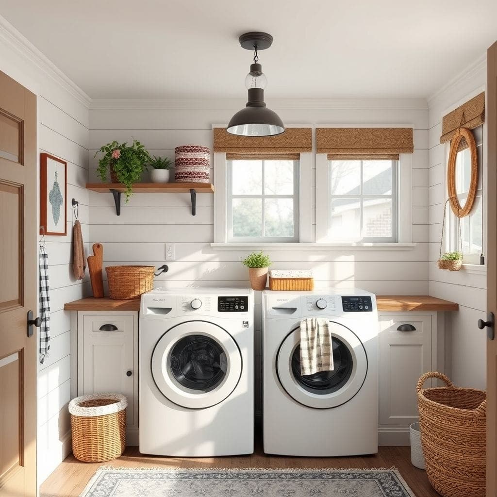 Farmhouse Laundry Room design example 1