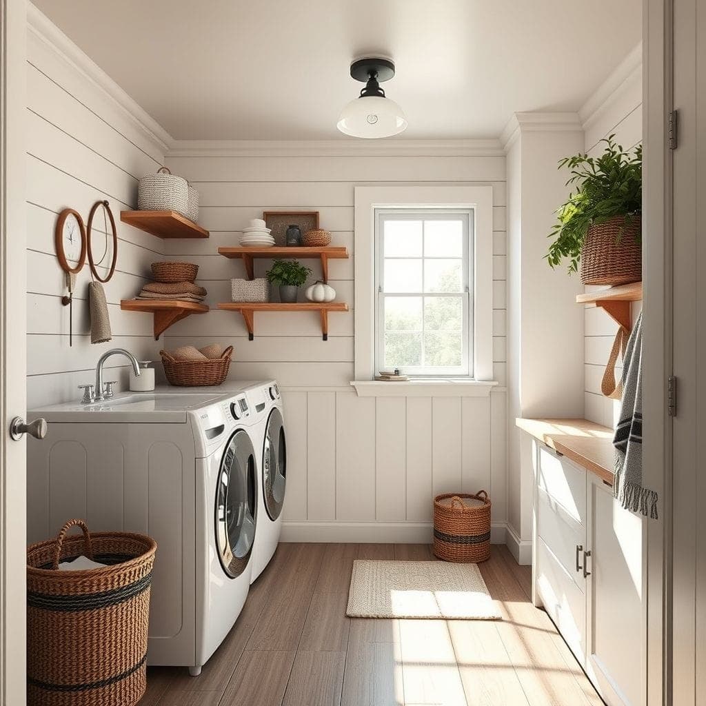 Farmhouse Laundry Room design example 3