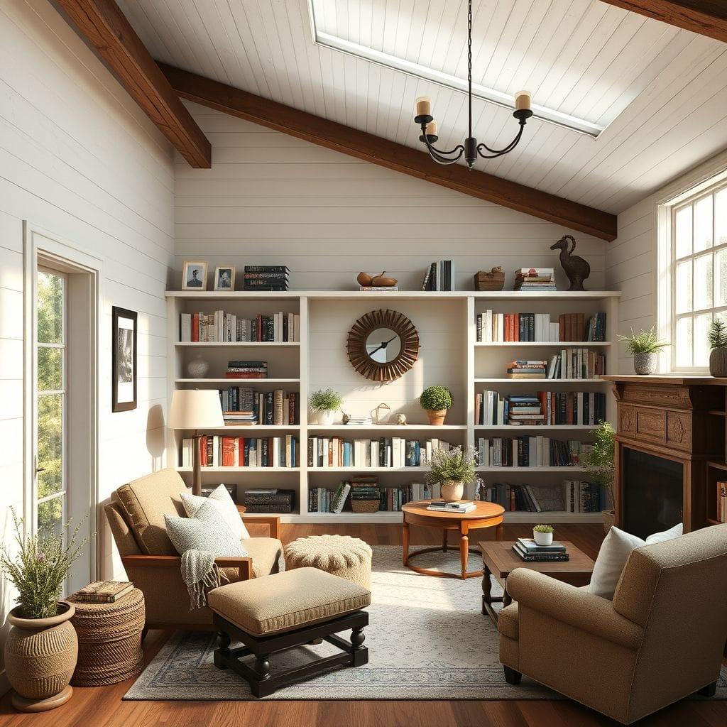 Farmhouse Library design example 1