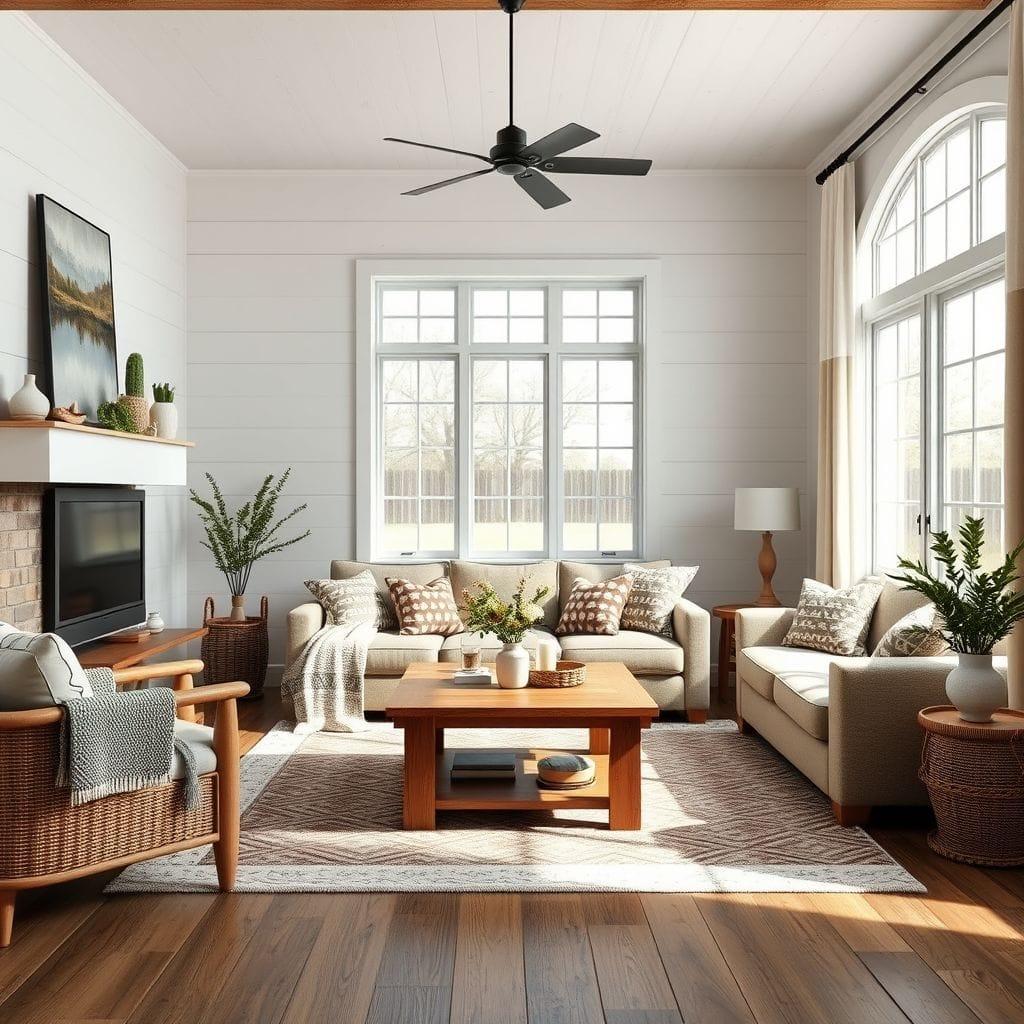 Farmhouse Living Room design example 3