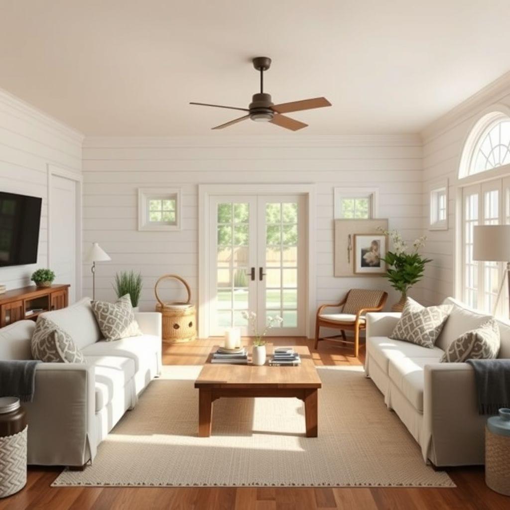 Farmhouse Living Room design example 4