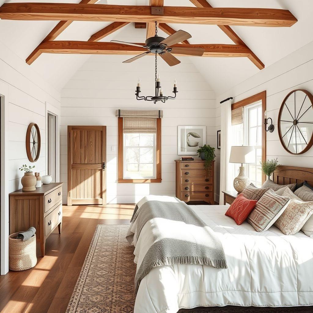 Farmhouse Master Bedroom design example 1