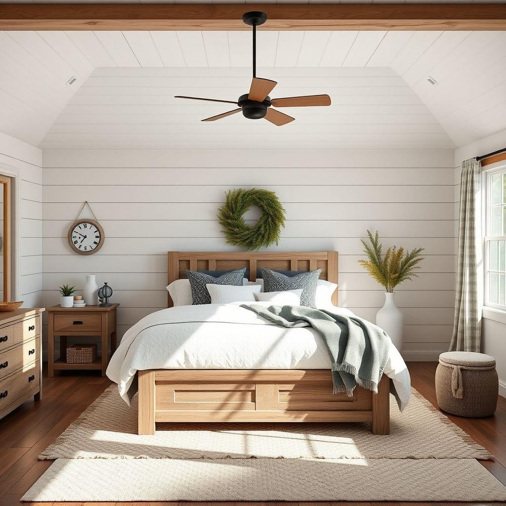 Farmhouse Master Bedroom design example 3
