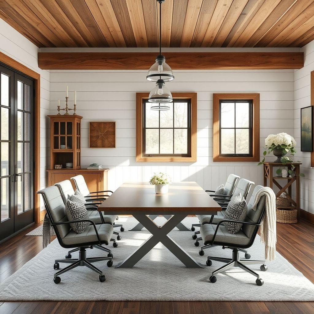 Farmhouse Meeting Room design example 4
