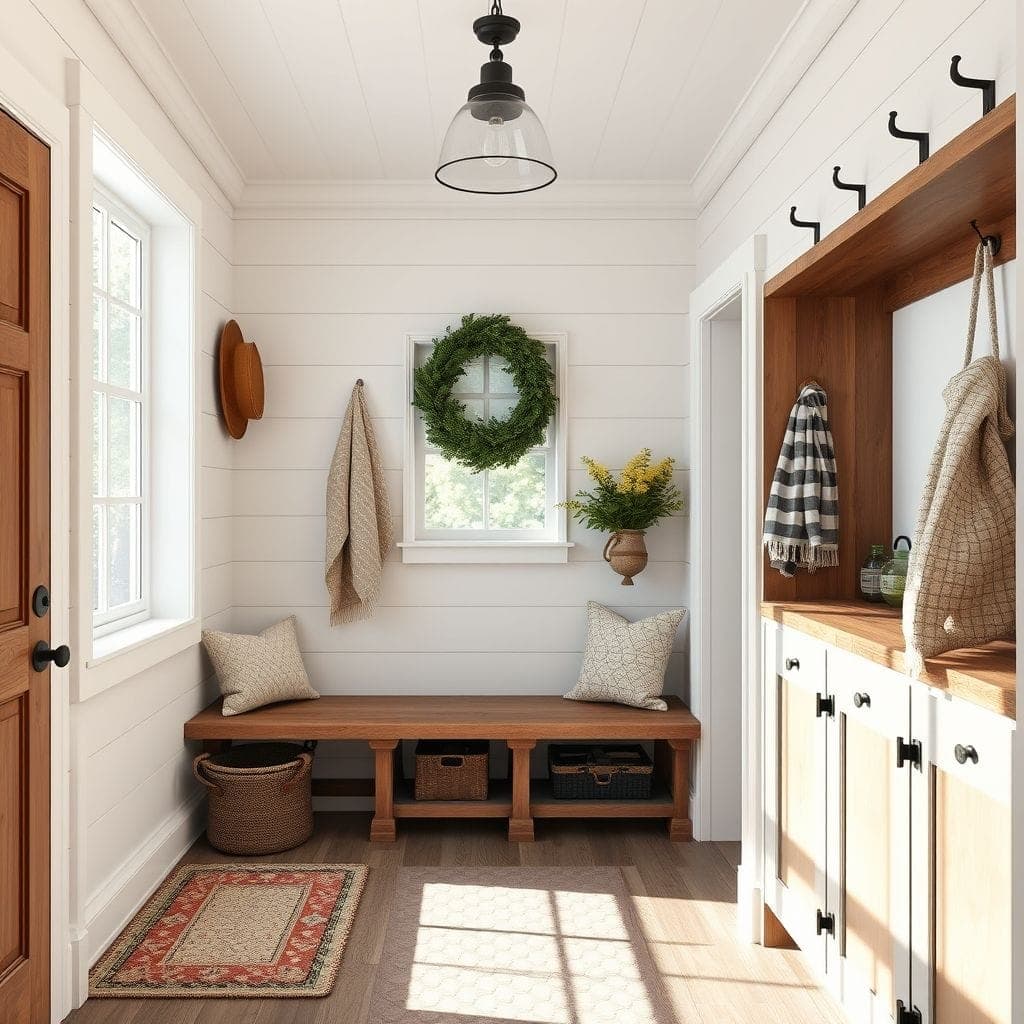Farmhouse Mudroom design example 1