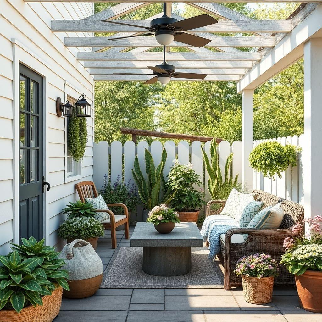 Farmhouse Outdoor Garden design example 4