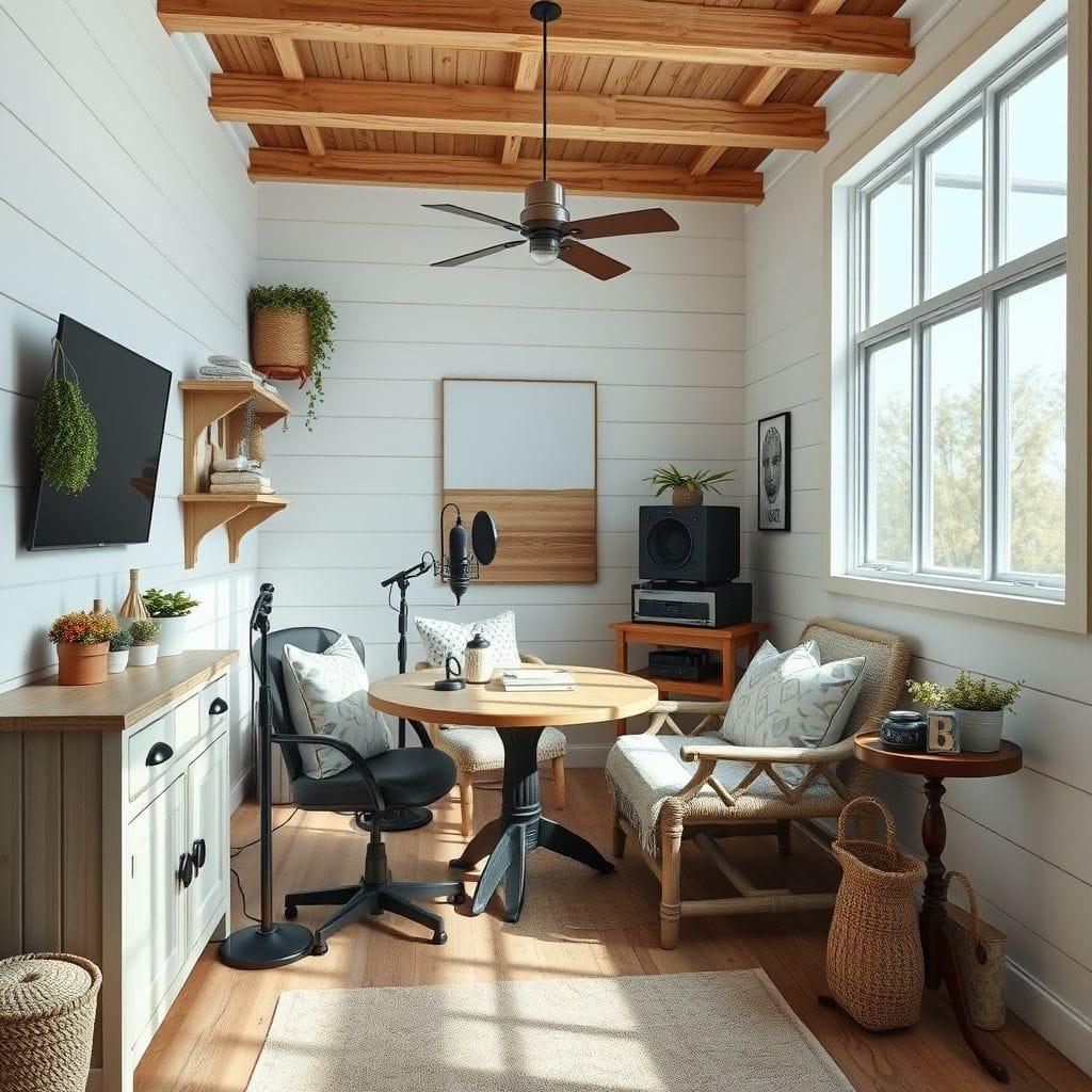 Farmhouse Podcast Studio design example 1