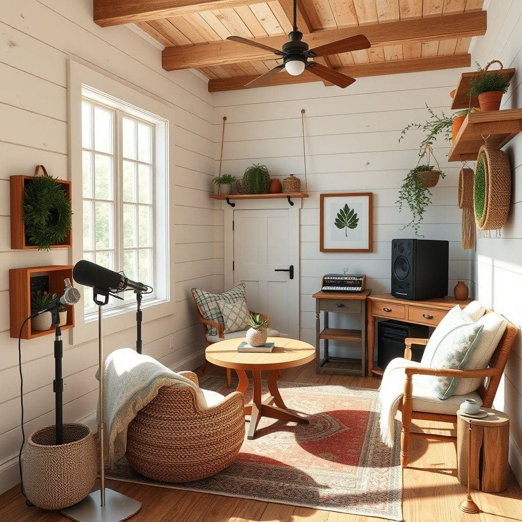Farmhouse Podcast Studio design example 3