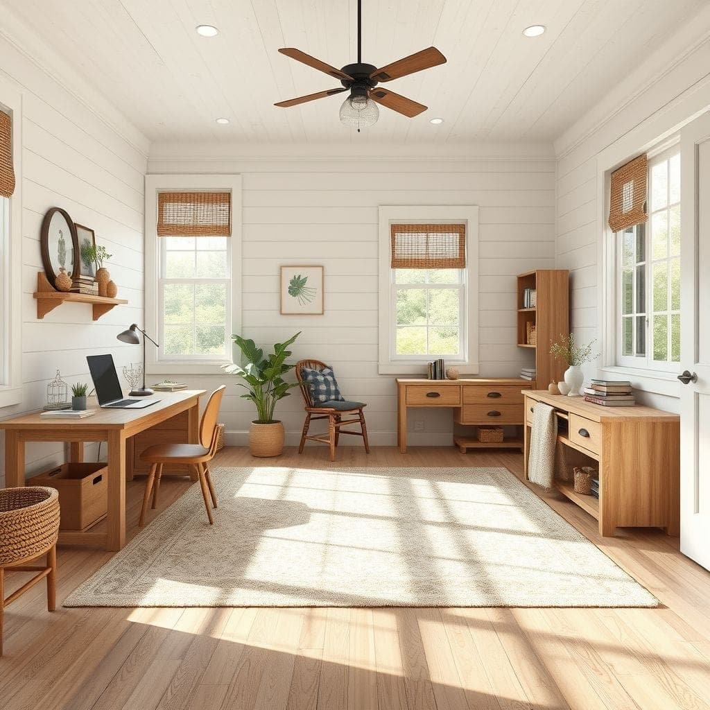 Farmhouse Study Room design example 2
