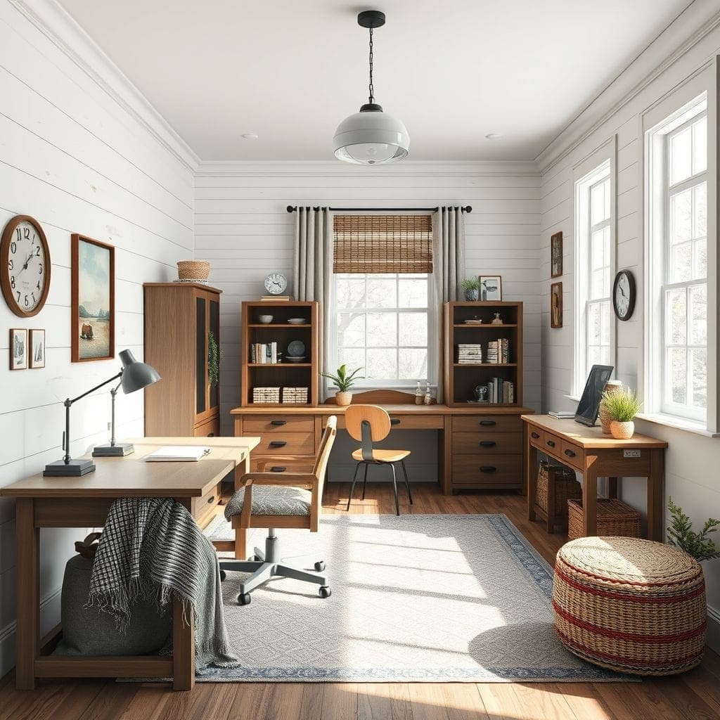 Farmhouse Study Room design example 3