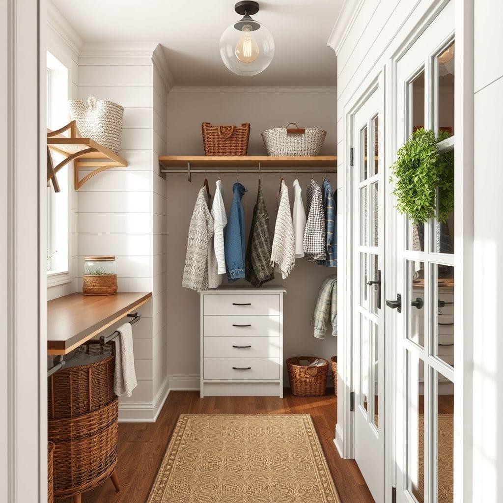 Farmhouse Walk-in Closet design example 1