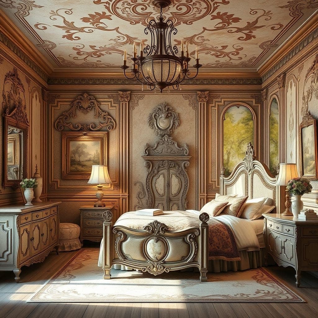 French Country Bedroom design example 3