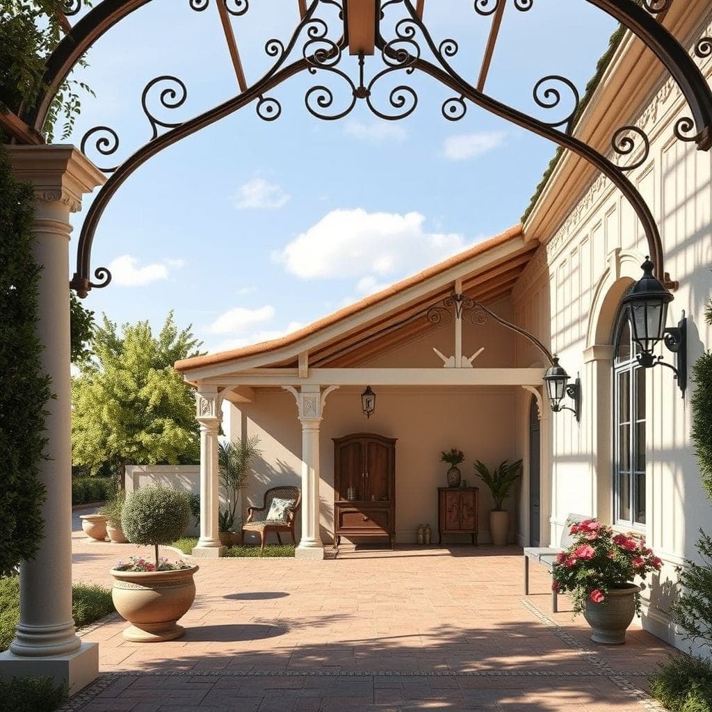 French Country Carport design example 1