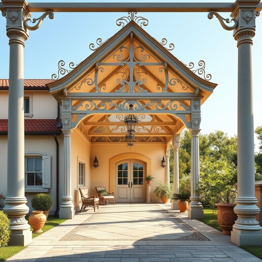French Country Carport design example 3