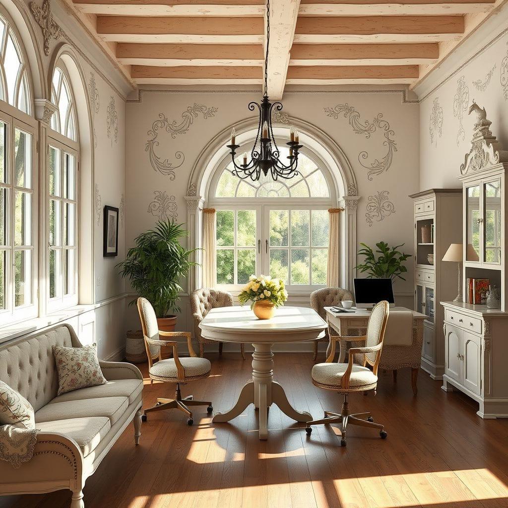 French Country Coworking Space design example 1