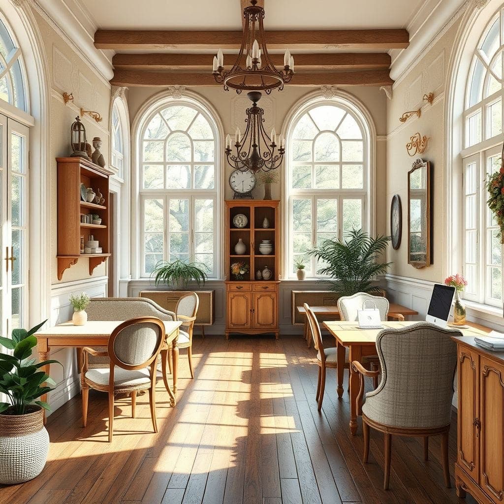 French Country Coworking Space design example 2