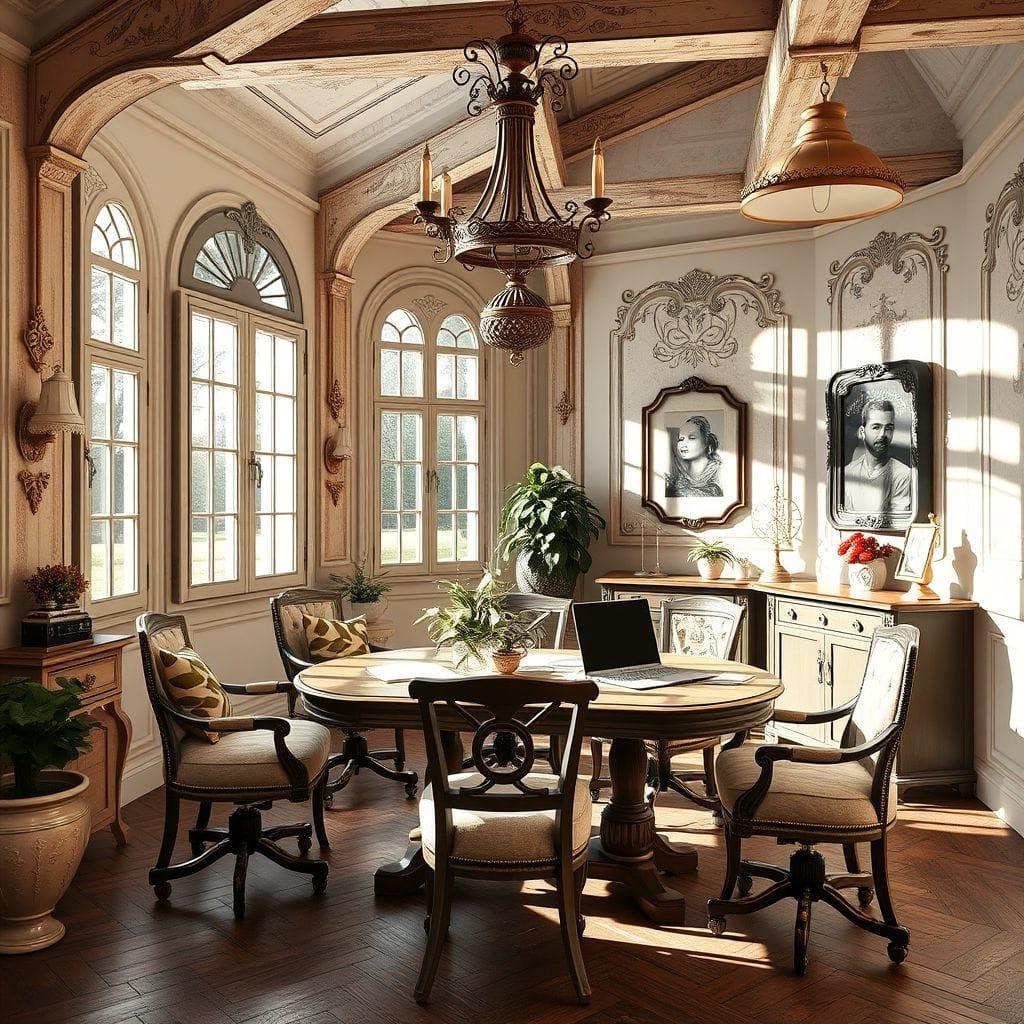French Country Coworking Space design example 4