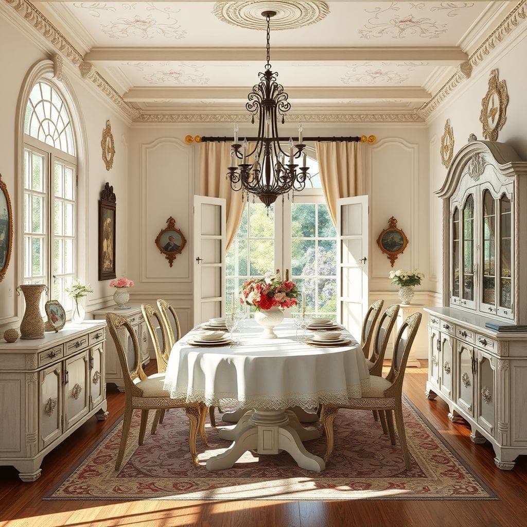 French Country Dining Room design example 1