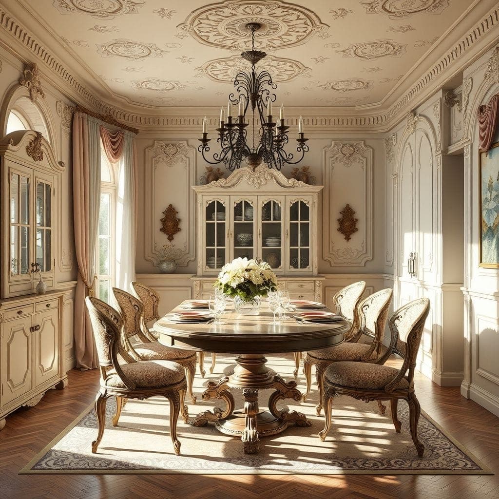 French Country Dining Room design example 2