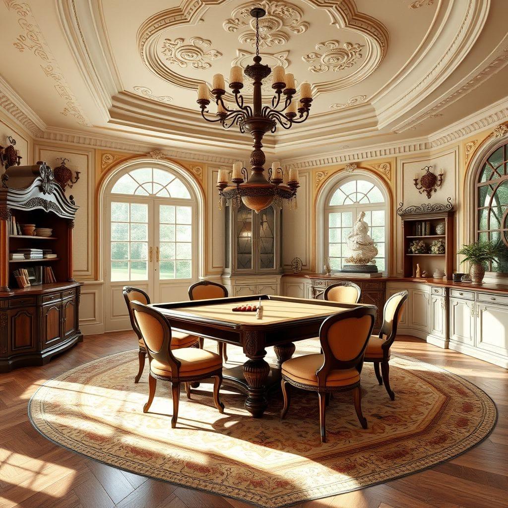 French Country Game Room design example 1