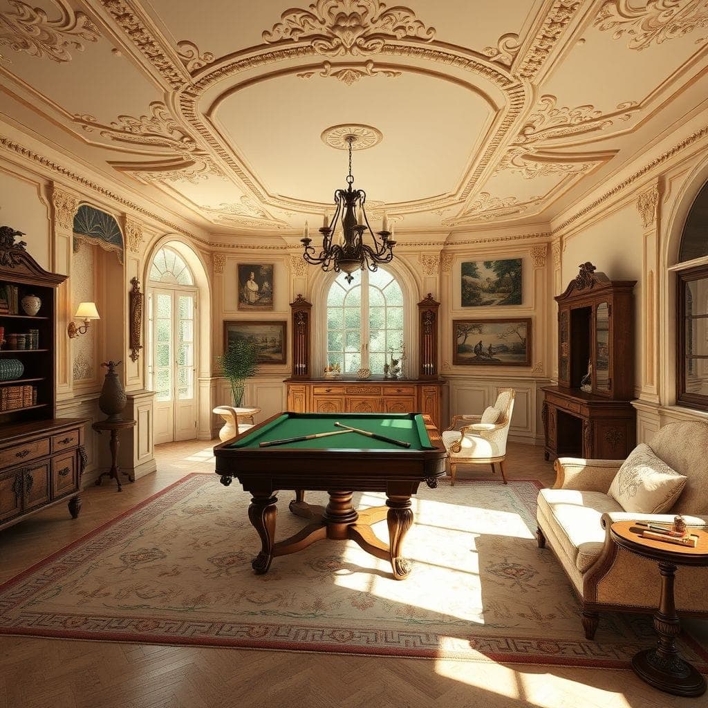 French Country Game Room design example 4