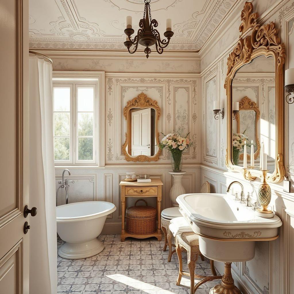 French Country Hotel Bathroom design example 1