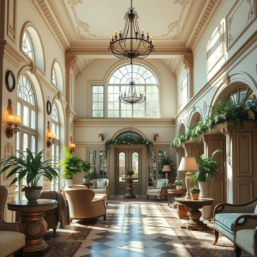 French Country Hotel Lobby design example 1