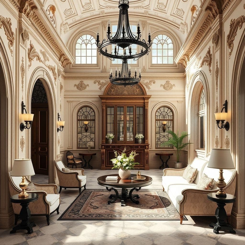 French Country Hotel Lobby design example 2