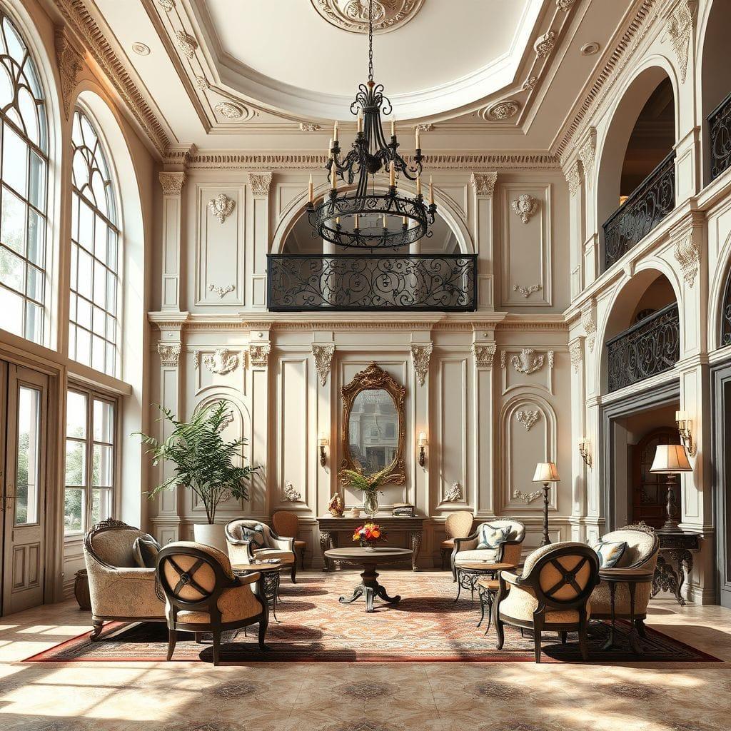 French Country Hotel Lobby design example 3